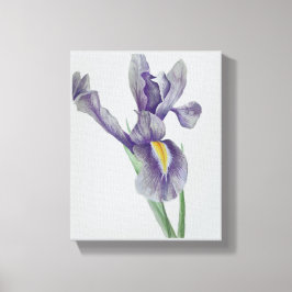 Iris opgerekt canvasprint canvas afdruk