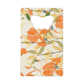 Iris orange : motif floral transparent (Devant)