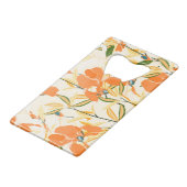 Iris orange : motif floral transparent (Devant Angle)