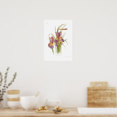 Iris orientalis poster (Keuken)