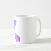Iris Paars Koffiemok (Voorkant rechts)
