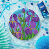 Iris papieren bord (Feest)
