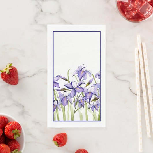 Iris Papieren gastendoekjes of servetten (Insitu)