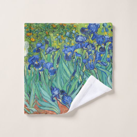Iris par Van Gogh. (Gant de toilette)