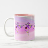 Iris (Pastel Burst) ~ Mug de café floral (Gauche)