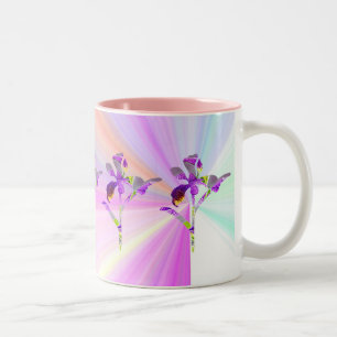 Iris (Pastel Burst) ~ Mug de café floral
