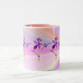 Iris (Pastel Burst) ~ Mug de café floral (Centre)