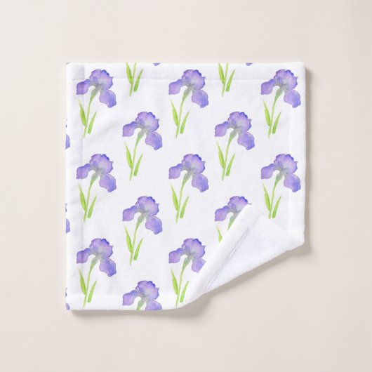 Iris Pattern Bad Handdoek (Wasdoekje)