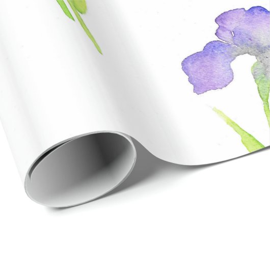 Iris Pattern Cadeaupapier (Rol Hoek)