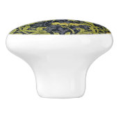 Iris Pattern (door William Morris) Keramische Knop (Zijkant)