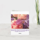 Iris, Pioenen en de Kaart van de Nota Cranesbill (Achterkant)