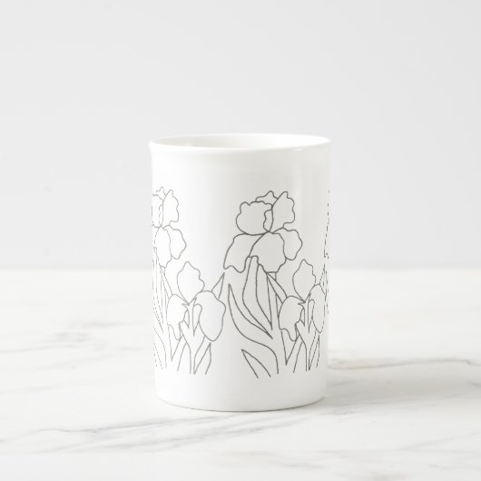 Iris Porselein Kop (Voorkant)