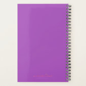 Iris pourpre | Aquarelle Floral Art Planner (Dos)