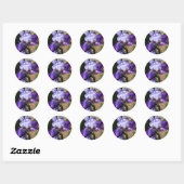 Iris pourpre avec Stickers Oreilles Orange (Feuille)