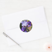 Iris pourpre avec Stickers Oreilles Orange (Enveloppe)