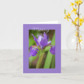 Iris Pourpre - Tu Me Manques  Carte (Fleur jaune)