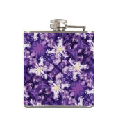 Iris Print Design Flask Heupfles (Achterkant)