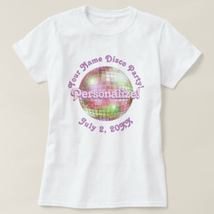 Iris Retro Disco Ball T-Shirt PERSONNALISÉ