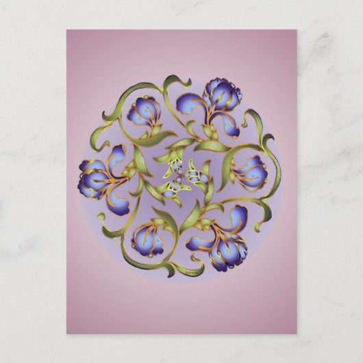 Iris Ring Briefkaart (Voorkant)