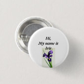 Iris Ronde Button 3,2 Cm (Voorkant /achterkant)