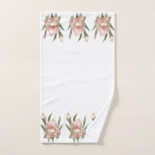 Iris Rose Pâle (Serviette à main)