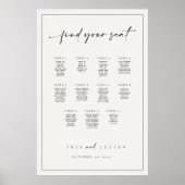 Iris Seating Chart Poster (Voorkant)