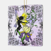 Iris Shadow Fairy Keramisch Ornament (Links)