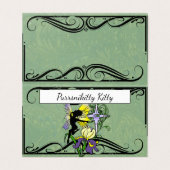 Iris Shadow Fee Visitekaartjes (Buitenkant ongevouwen)