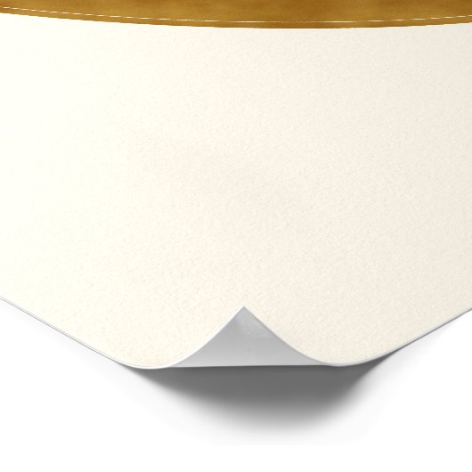 Iris Silhouette over gestructureerde bruine achter Poster (Hoek)