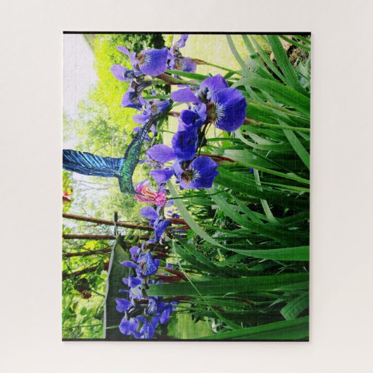IRIS-STROMEN EN HUMMINGBIRD-puzzel Legpuzzel (Verticaal)