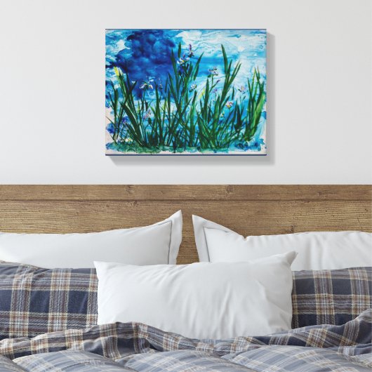 Iris sur la toile de bord d'eau Imprimer (Insitu(Chambre))