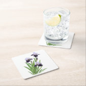 Iris Trio Vierkante Kartonnen Onderzetter (Insitu)