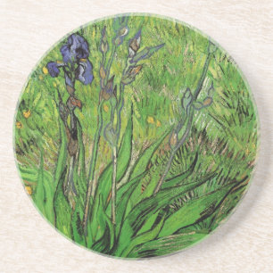 Iris van Vincent van Gogh, Garden Flowers Zandsteen Onderzetter