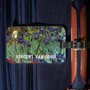 Iris van Vincent van Gogh, Vintage Tuinkunst Bagagelabel