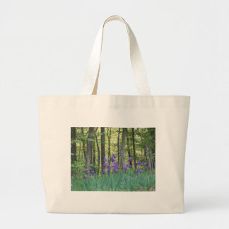 Iris-veld Grote Tote Bag
