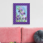 Iris verpakt canvas (Insitu (Woonkamer))