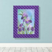 Iris verpakt canvas afdruk (Insitu (Houten vloer))