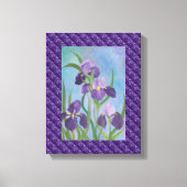 Iris verpakt canvas afdruk (Voorkant)