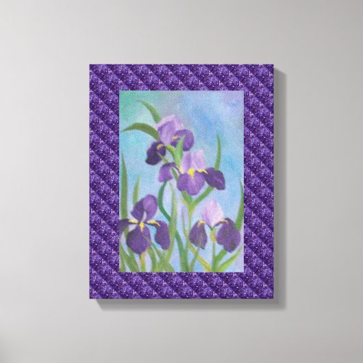 Iris verpakt canvas afdruk (Voorkant)