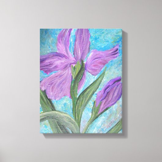 Iris verpakt canvas afdruk (Voorkant)
