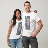 Iris (vier bloemen), Alphonse Mucha T-shirt (Unisex)
