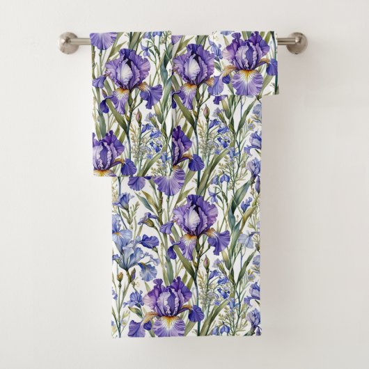 Iris violet et bleu (En situation)