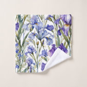 Iris violet et bleu (Gant de toilette)