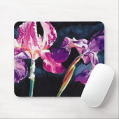 "Iris violet" floral par le tapis de souris de (Avec souris)
