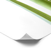 Iris violet sur affiche blanche (Coin)