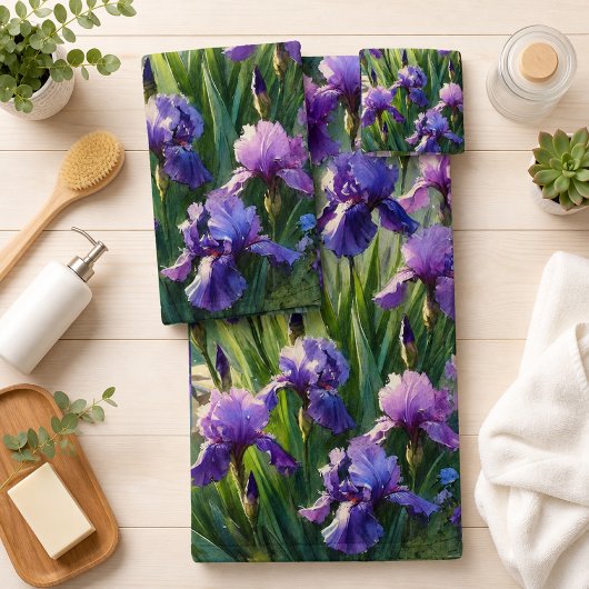 Iris Violets Vifs Floral