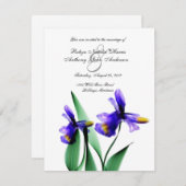 Iris Waterverf Land Garden Weddenschap Kaart (Voorkant / Achterkant)