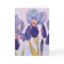 Iris Waterverf Wenskaart met envelop