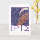 Iris Wenskaart Kaart (Gele Bloem)