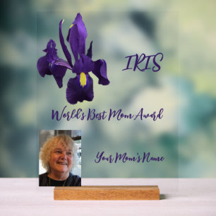 Iris World's Best Mom Award